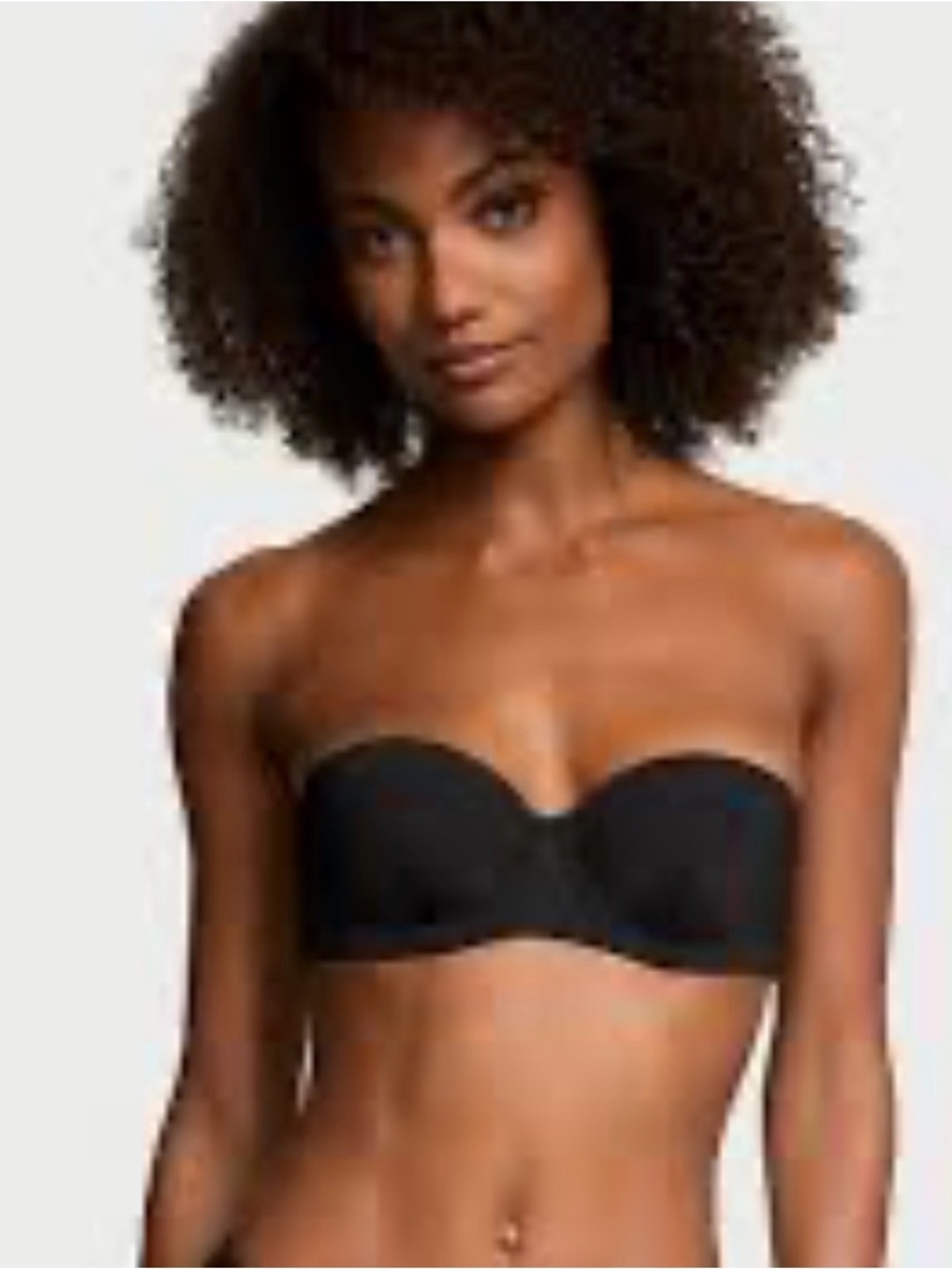 Victoria's Secret Black Strapless Bandeau Bra